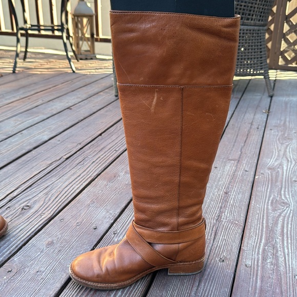 Coach Cognac colored boots. - Picture 3 of 6